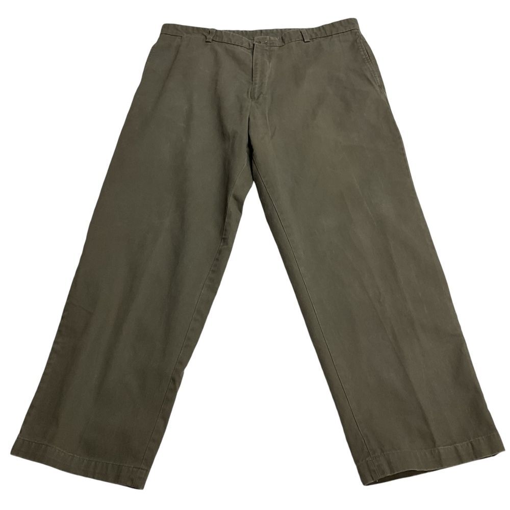 Jack Donnely Men's Twill Chino Straight Pants Original Fit Size 40 Olive Green‎